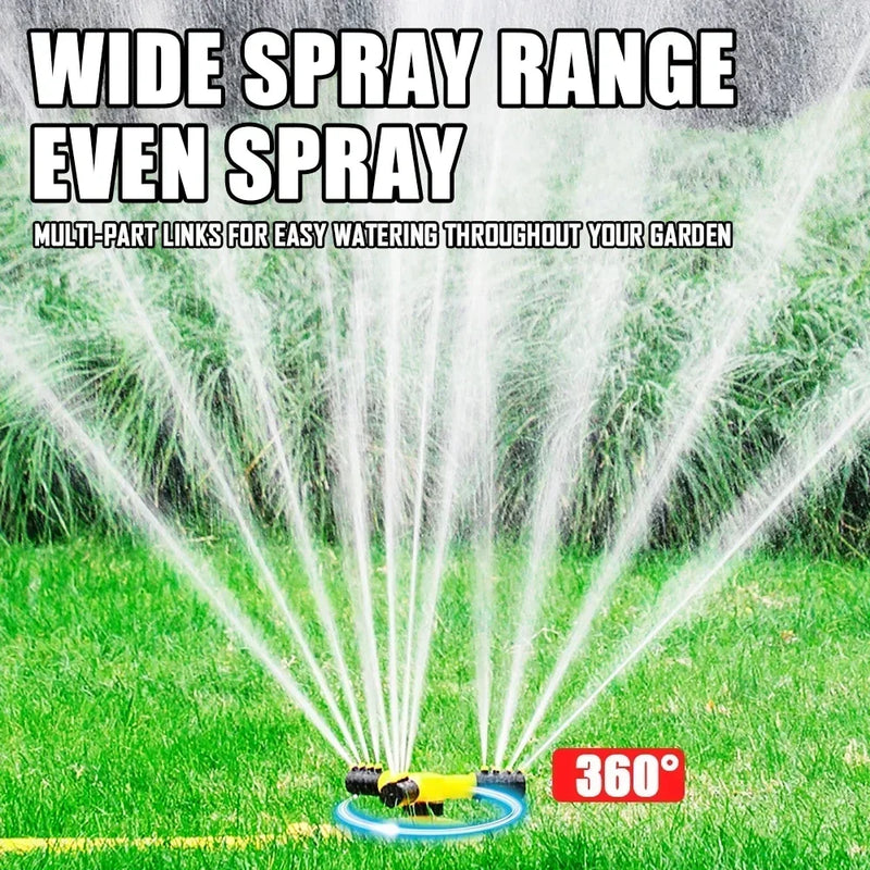 NEW 360 Degree Automatic Rotating Garden Lawn Sprinkler Yard Garden Large Area Coverage Water Sprinkler Irrigation Water Sprayer